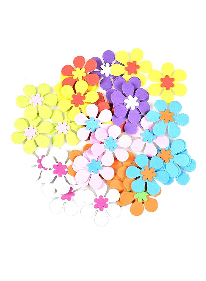 NIBEMINENT 160-Piece Flower Shaped Foam Sticker Set 2.36inch