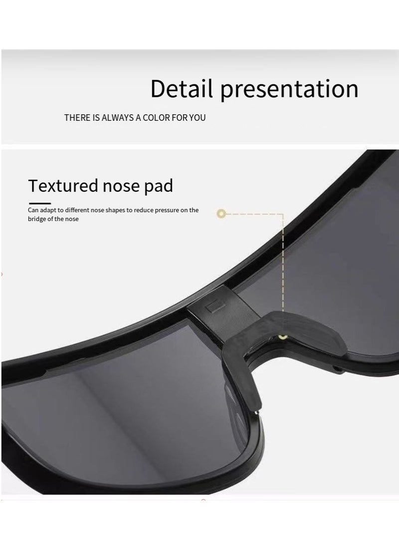 General Mountaineering sunglasses men's sunglasses women's fashionable face-showing small outdoor cycling glasses oversized integrated windproof ski glasses  - Image 3
