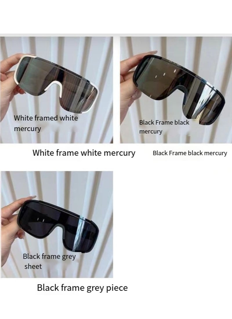 General Mountaineering sunglasses men's sunglasses women's fashionable face-showing small outdoor cycling glasses oversized integrated windproof ski glasses  - Image 5