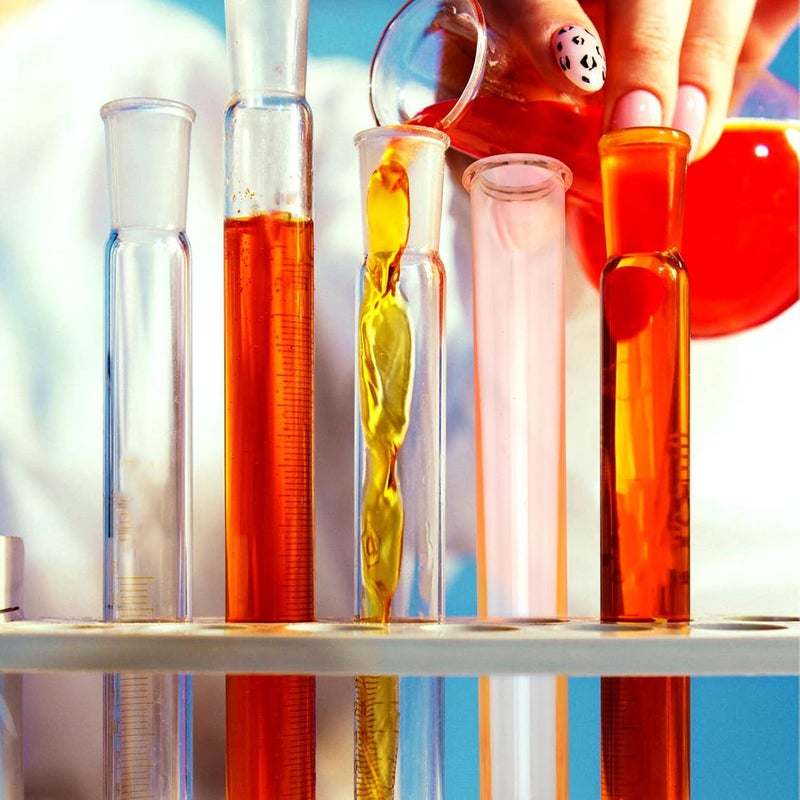 10pcs Amber Acrylic Test Tubes 15cm Sample Tubes Multi-Function Laboratory for Experiment Supply and Household Science Use - Image 5