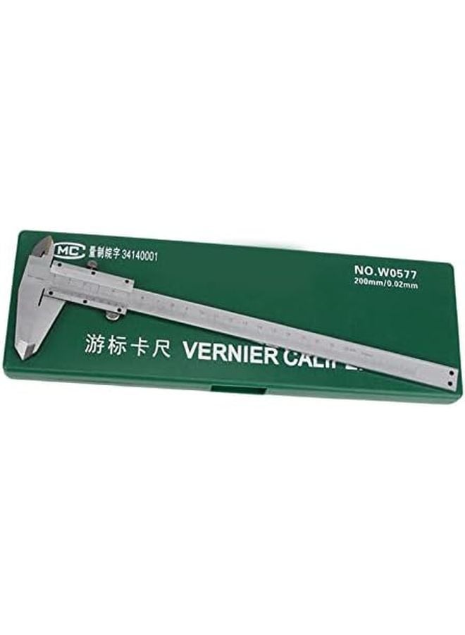 W0577 فرجار فيرنييه ملون 0-150 مم 0-200 مم ميكرومتر من الفولاذ المقاوم للصدأ أداة قياس - Image 2