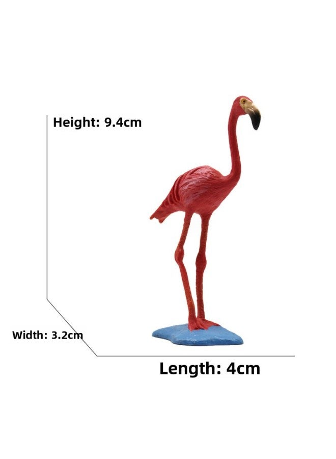 Animal Model Special For Teaching And Education Animal Model Kangaroo Elephant Lion Tiger Deer Ostrich Wolf-Color:4102 Flamingo (8g)  - Image 1