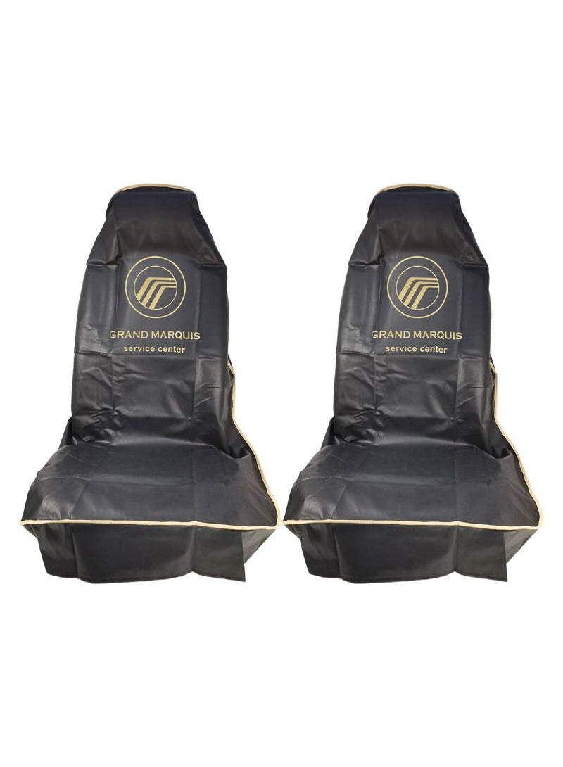 GRAND MARQUIS Universal Car Seat Dust Dirt Protection Cover Extra Protection For Your Seat 2/pcs Set Car Seat Cover - Image 3