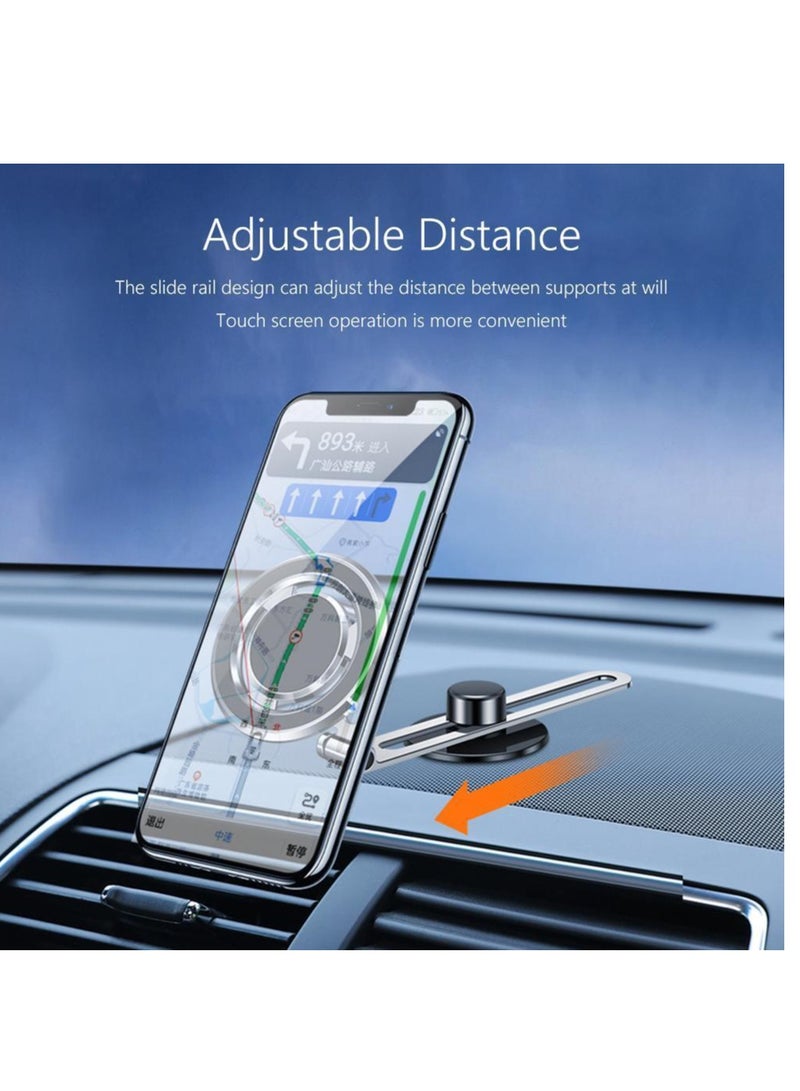 ELTRAZONE Magnetic Monitor Phone Holder for MackBook iPhone 14/Tesla Model 3 (Dark Grey) - Image 2