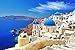 CHengQiSM Jigsaw Puzzles 1000 Pieces Puzzles for Adults Dreamy Aegean Sea Puzzles Greece Santorini Landscape Puzzle Natural Scene Hard Puzzles for Adults Teens Kids Interactive Toy Brain Teaser - Image 2