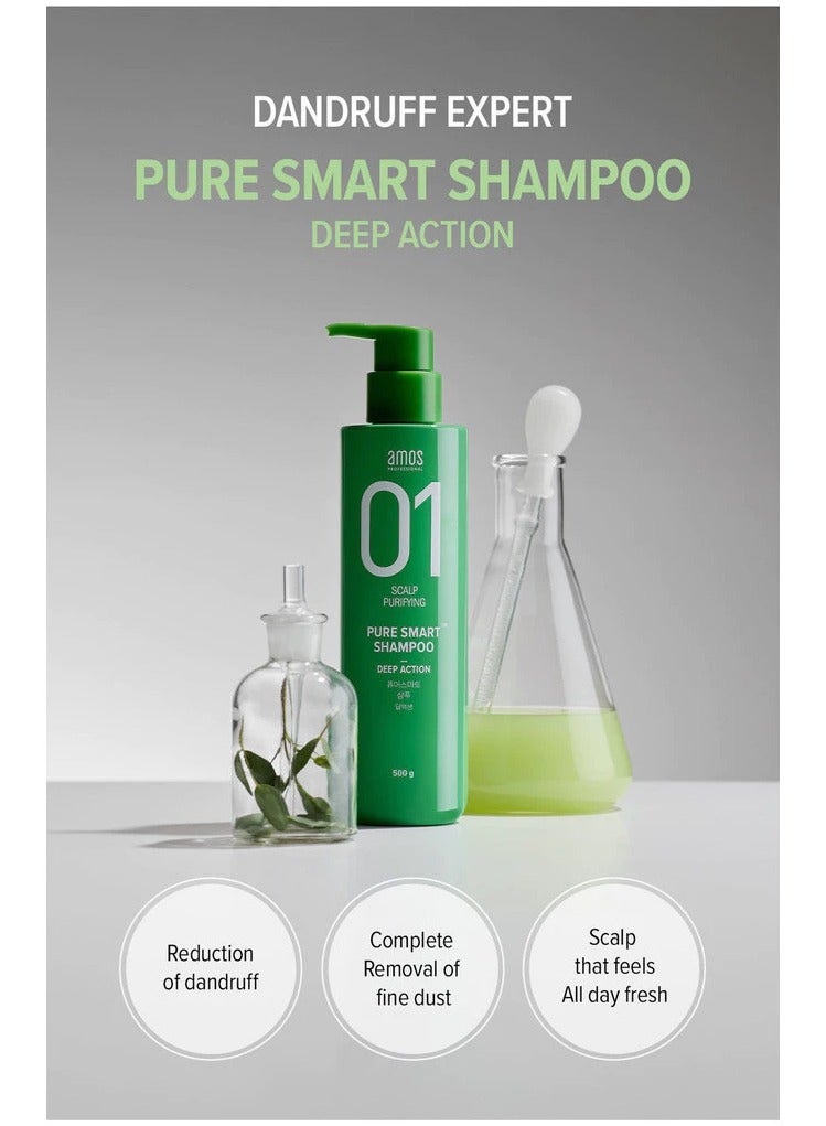 amos PROFESSIONAL Professional Pure Smart Shampoo (500ml) - Image 4