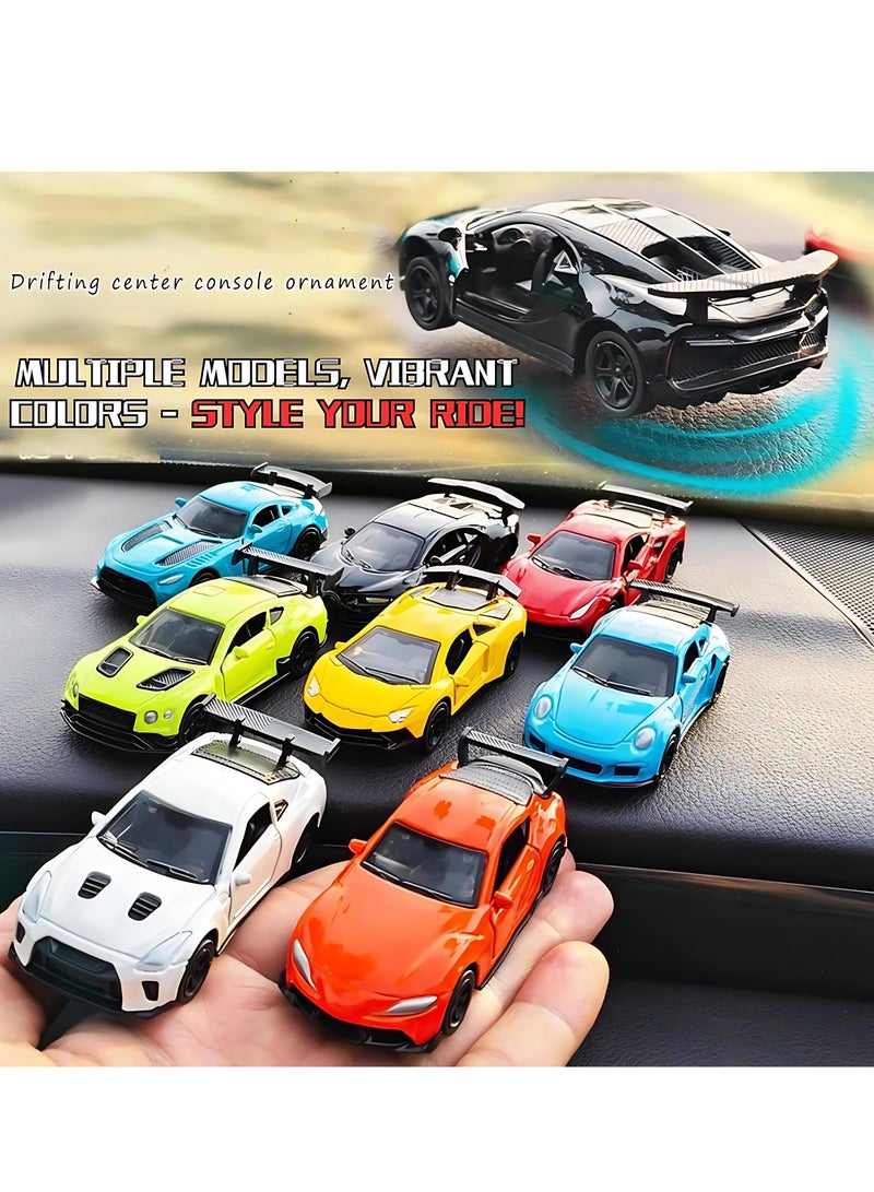 ALMiHomi TikTok Drift Car Dashboard Decoration – Funny Alloy Shaking Model Toy for Car Interior, Rotating Drift Mini Car Ornament, Gift for Men - Image 5