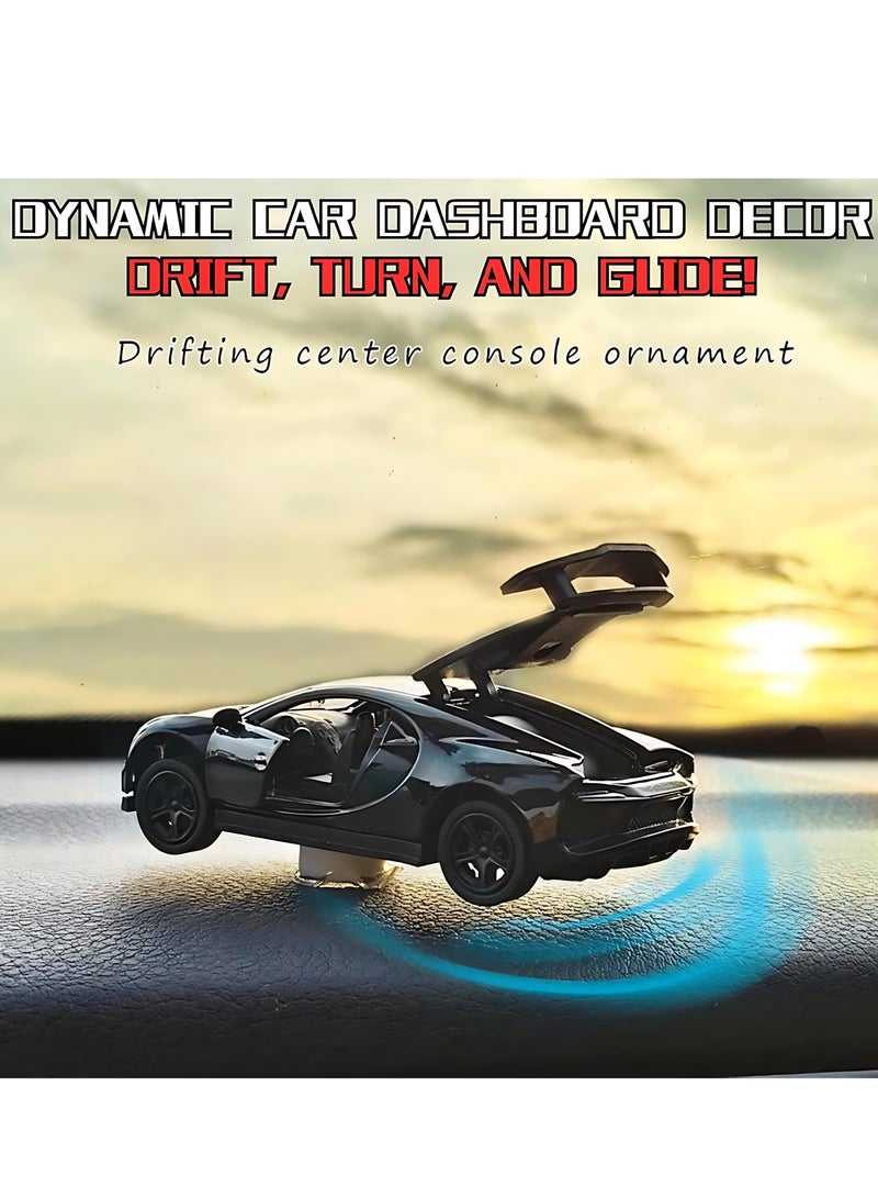 ALMiHomi TikTok Drift Car Dashboard Decoration – Funny Alloy Shaking Model Toy for Car Interior, Rotating Drift Mini Car Ornament, Gift for Men - Image 3