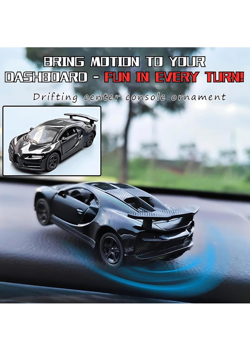ALMiHomi TikTok Drift Car Dashboard Decoration – Funny Alloy Shaking Model Toy for Car Interior, Rotating Drift Mini Car Ornament, Gift for Men - Image 4