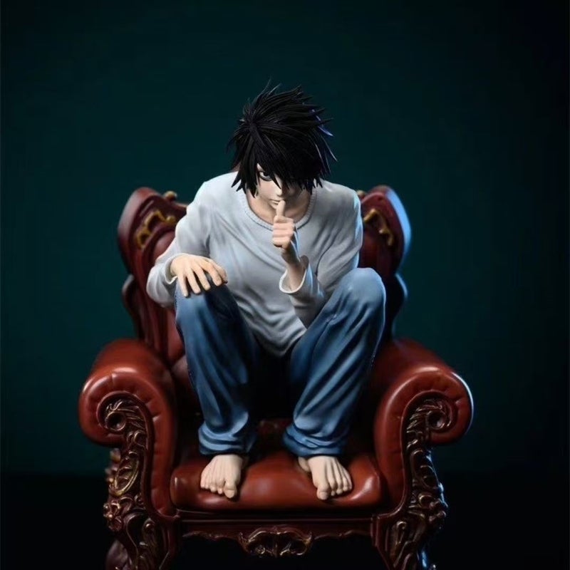 Death Note Figure Light Yagami L Sitting on Sofa Pose Model PVC Collectible Toy - Image 4