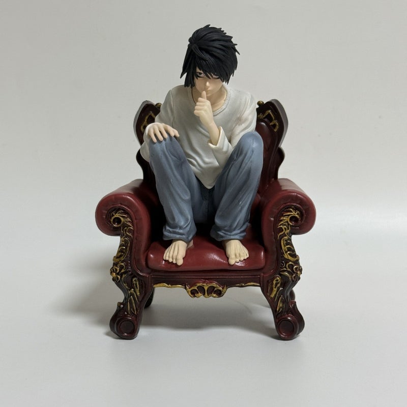 Death Note Figure Light Yagami L Sitting on Sofa Pose Model PVC Collectible Toy - Image 2