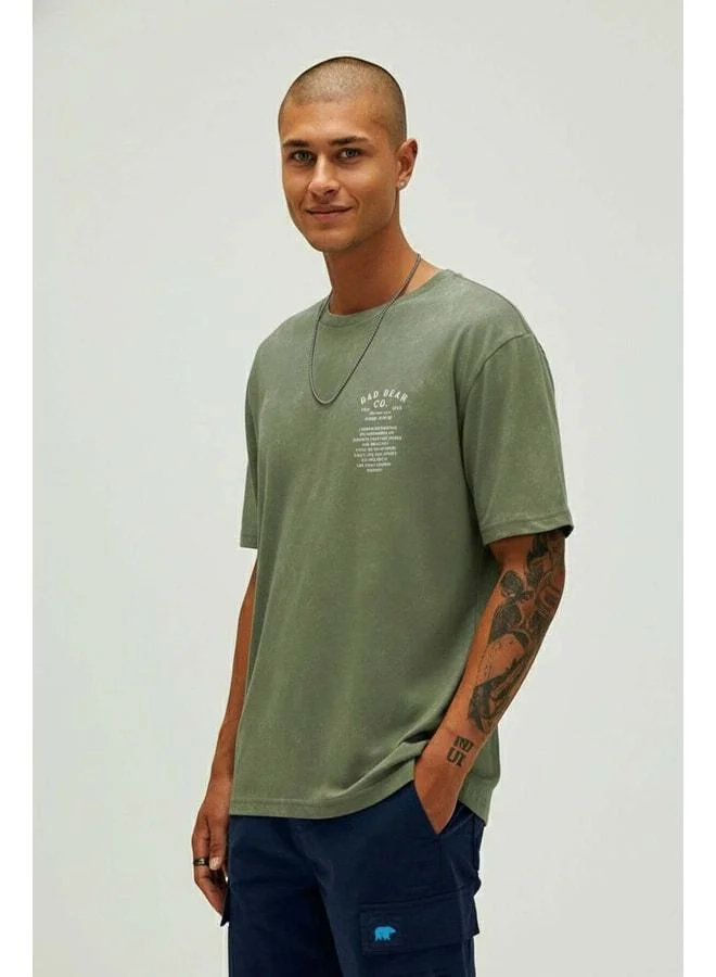 Bad Bear  Saudade Pale Green Men's Printed T‑shirt. for Men | Best Price UAE
