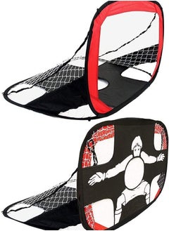 2- in-1 Football net Soccer net Portable Foldable Dual-use Kids Soccer net for Indoor Outdoor Soccer