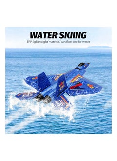 AROAQ RC Airplane F22 Land and Air Remote Control Glider RC Aircraft Jet with LED Lights Foam plane Children toys  - Image 3