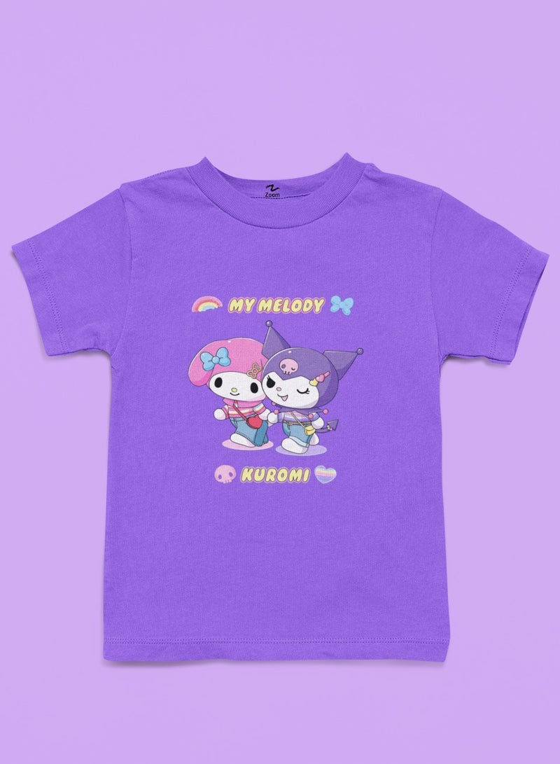 ZOOM Rainbow Design My Melody and Kuromi T-Shirt Design 