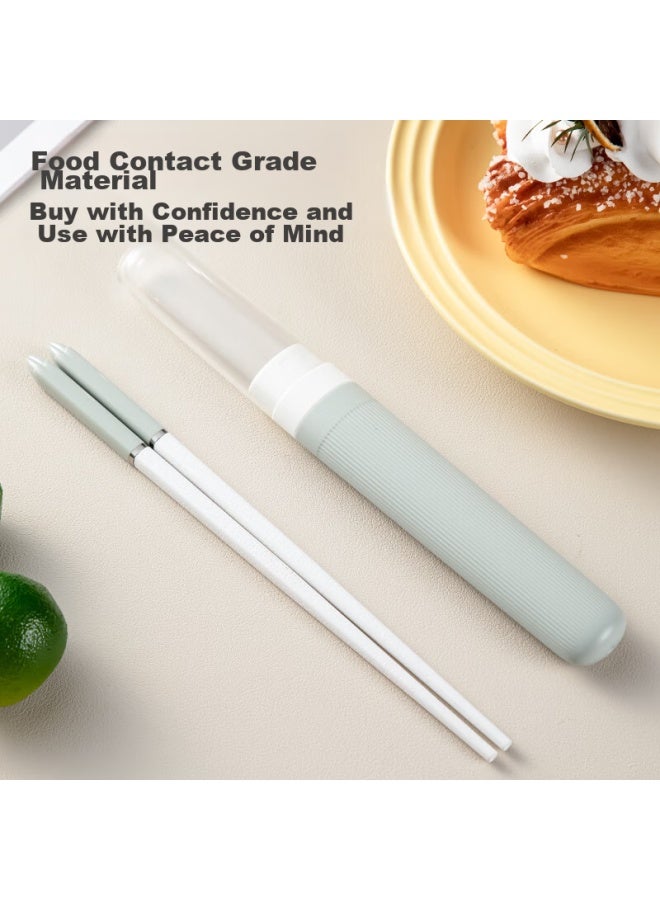 JD.com Jd Jingzao Portable Chopstick Storage Box, Alloy Chopsticks, Personal Chopsticks, Healthy, Heat-resistant, Portable Personal Tableware  - Image 2