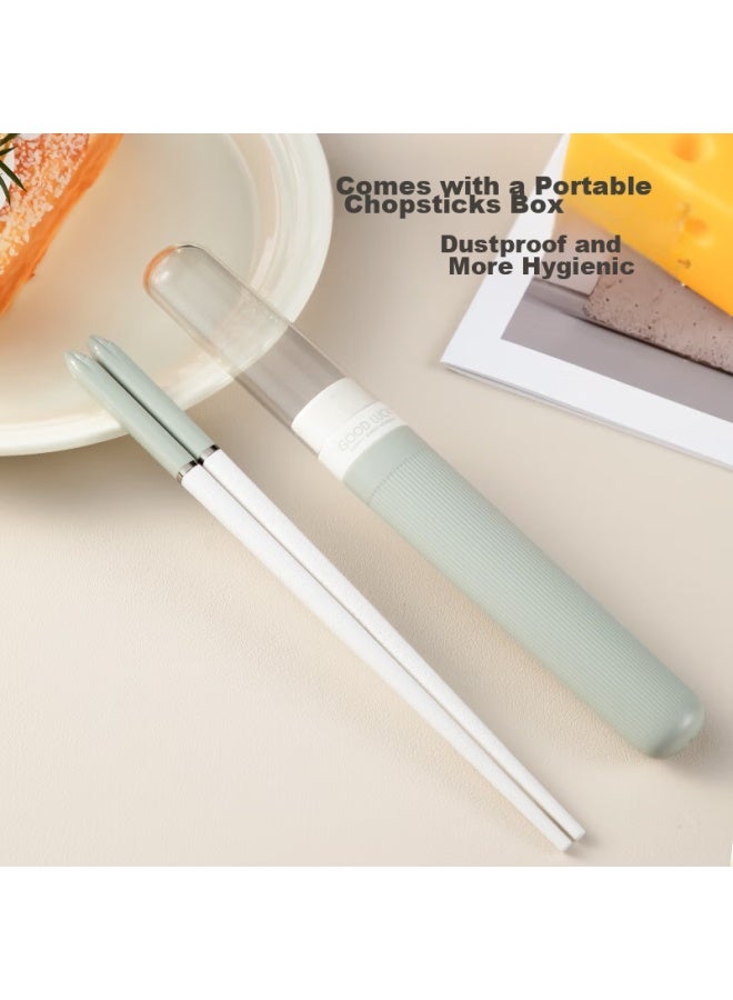 JD.com Jd Jingzao Portable Chopstick Storage Box, Alloy Chopsticks, Personal Chopsticks, Healthy, Heat-resistant, Portable Personal Tableware  - Image 5