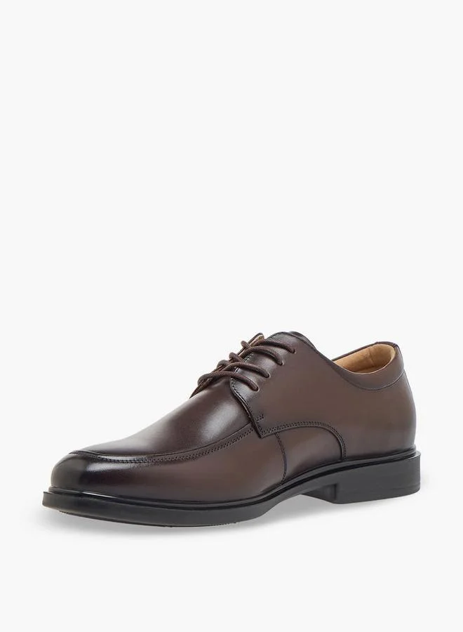 Duchini BROWN Men Lace-Up Leather Derby Shoes for Men | Best Price UAE