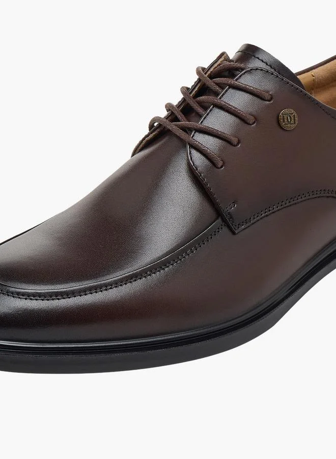 Duchini BROWN Men Lace-Up Leather Derby Shoes for Men | Best Price UAE