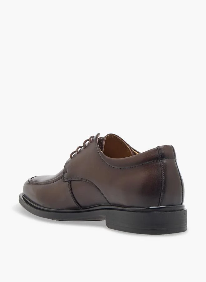 Duchini BROWN Men Lace-Up Leather Derby Shoes for Men | Best Price UAE