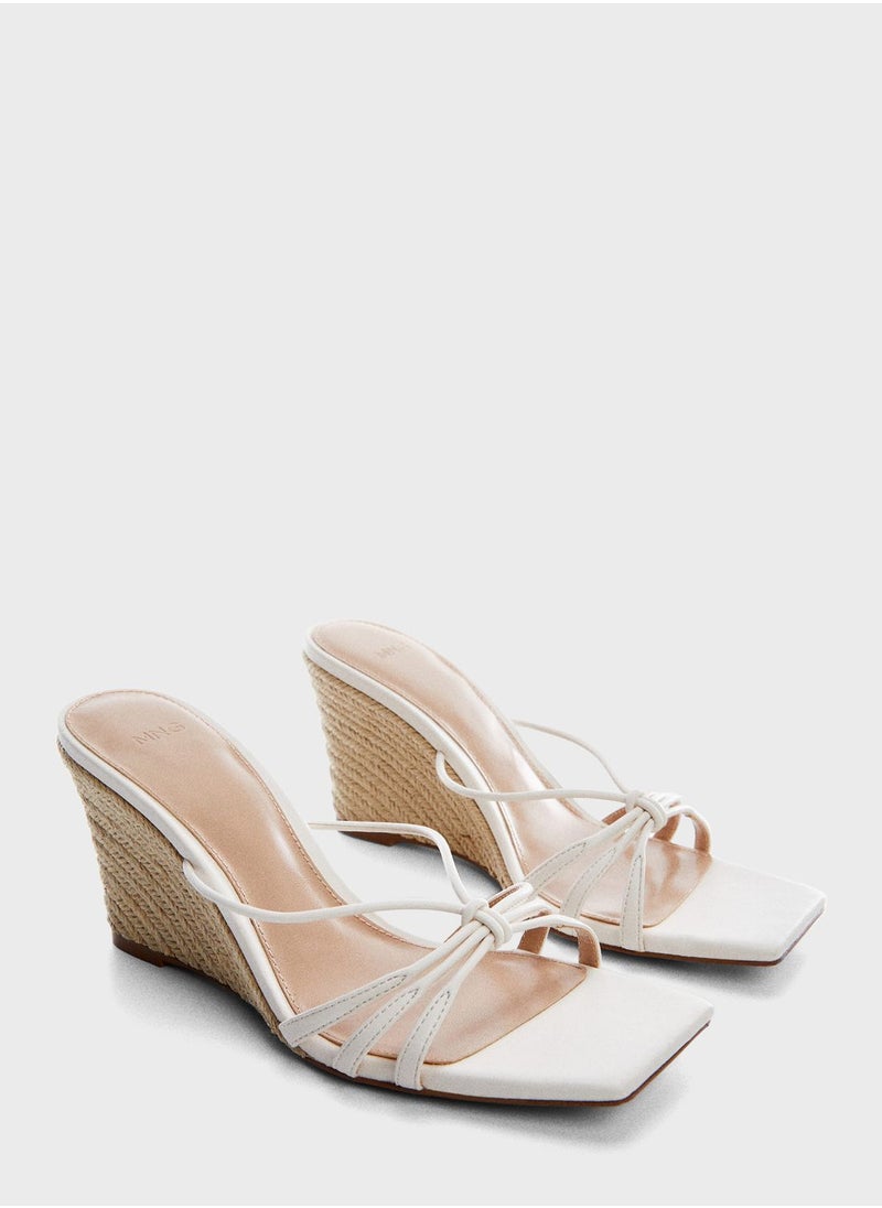 MANGO - Tamy Wedge Sandals - Image 1