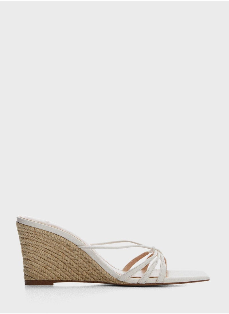 MANGO - Tamy Wedge Sandals - Image 1
