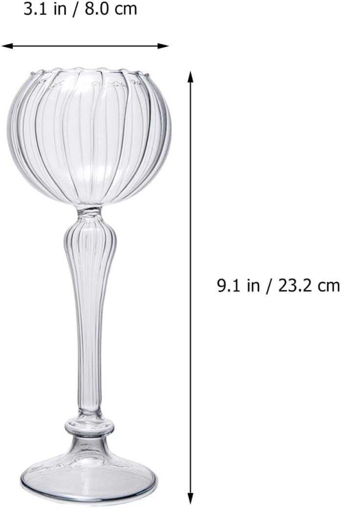 مجموعة كؤوس نبيذ Uonlytech Creative Stemware بتصميم زهري، مناسبة للحفلات والاستخدام المنزلي - Image 2