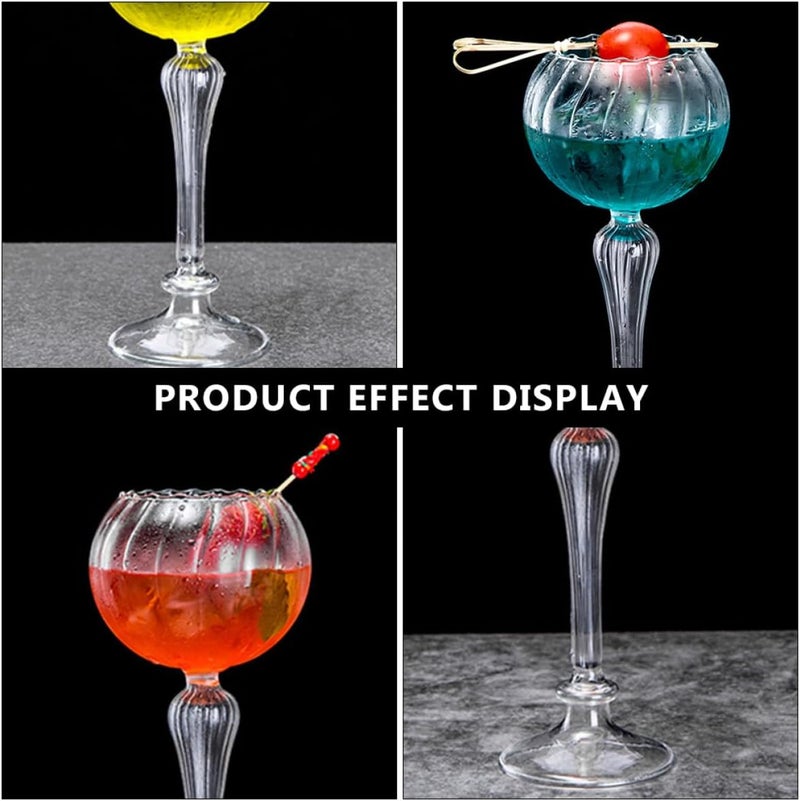 مجموعة كؤوس نبيذ Uonlytech Creative Stemware بتصميم زهري، مناسبة للحفلات والاستخدام المنزلي - Image 4