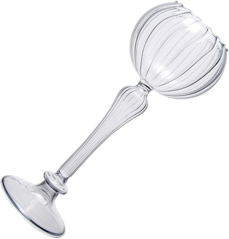 مجموعة كؤوس نبيذ Uonlytech Creative Stemware بتصميم زهري، مناسبة للحفلات والاستخدام المنزلي - Image 1