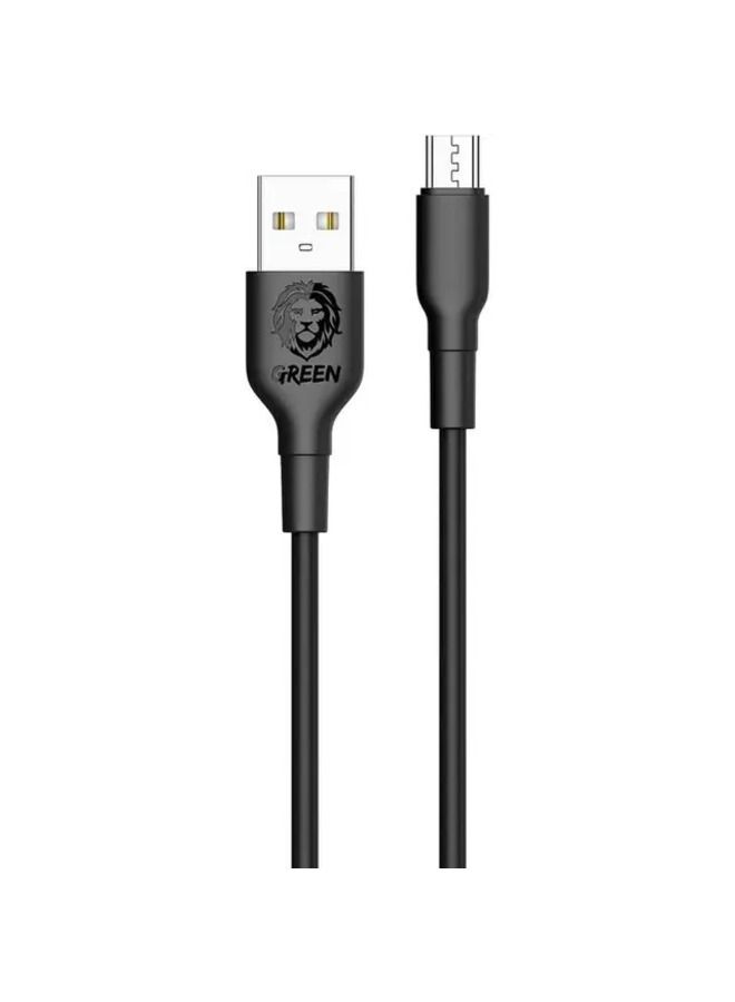 GREEN LION PVC Micro USB Cable 3m 2A - Black