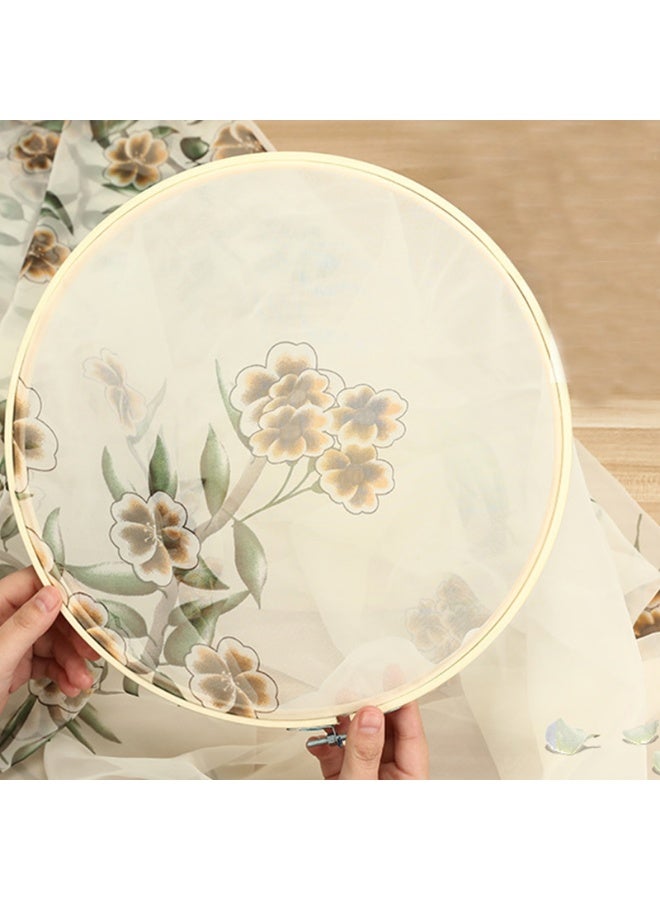 5-Piece Embroidery Hoop Ring Set DIY Needlecraft Bamboo Frame Ring Round Loop - Image 2