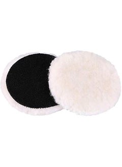 Wool Polishing Pads,  Car Auto Hook and Loop Buffing Pads, 6 Inches, for Rotary and Random Orbit Sander/Polisher, Pack of 2