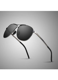 Generic Unbranded LOGO mens polarized sunglasses goggles UV-proof driving fishing sunglasses 3028No brand logo black frame Gray No brand logo black frame Gray 