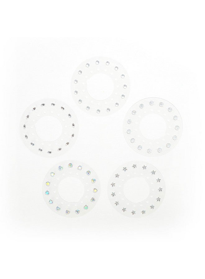 Blinger Blinger Sparkle Collection Refill Pack Queen 5 Discs 75 Rhinestones Bling In Brush Out Works With Blinger Hair Styling Tool (Multicolored) - Image 3