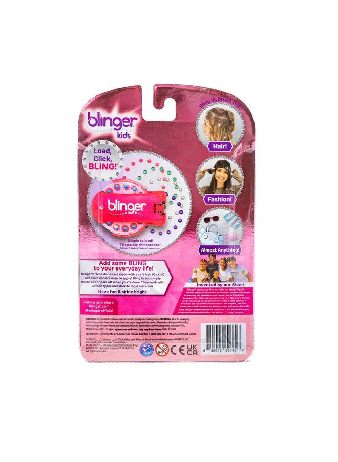 Blinger Blinger Sparkle Collection Refill Pack Queen 5 Discs 75 Rhinestones Bling In Brush Out Works With Blinger Hair Styling Tool (Multicolored) - Image 5