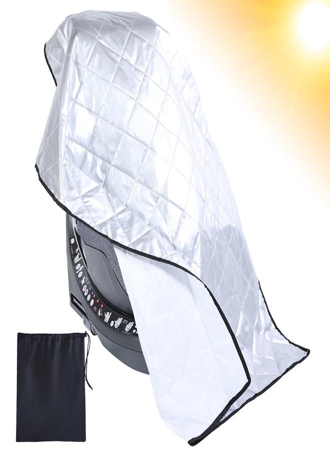 Babeezy Car Seat Sun Shade Cover Cooling for Baby Car Seat Belts 30% Wider Coverage Summer Car Travel Accessory - Image 1