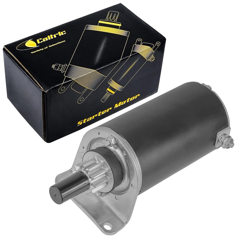 Caltric Starter Motor Compatible with Kawasaki FH680D, FH680V, FH721D, FH721V, FH770D - Image 1
