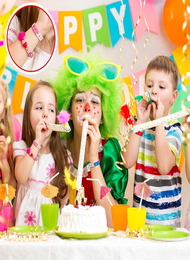 اوريهير أساور سحر سيليكون من Aoriher، 20 قطعة، هدايا عيد الميلاد للأطفال، سوار مطاطي قابل للتعديل، مقاس 7 بوصات، مع فتحات للأولاد والبنات (قوس قزح) - Image 4