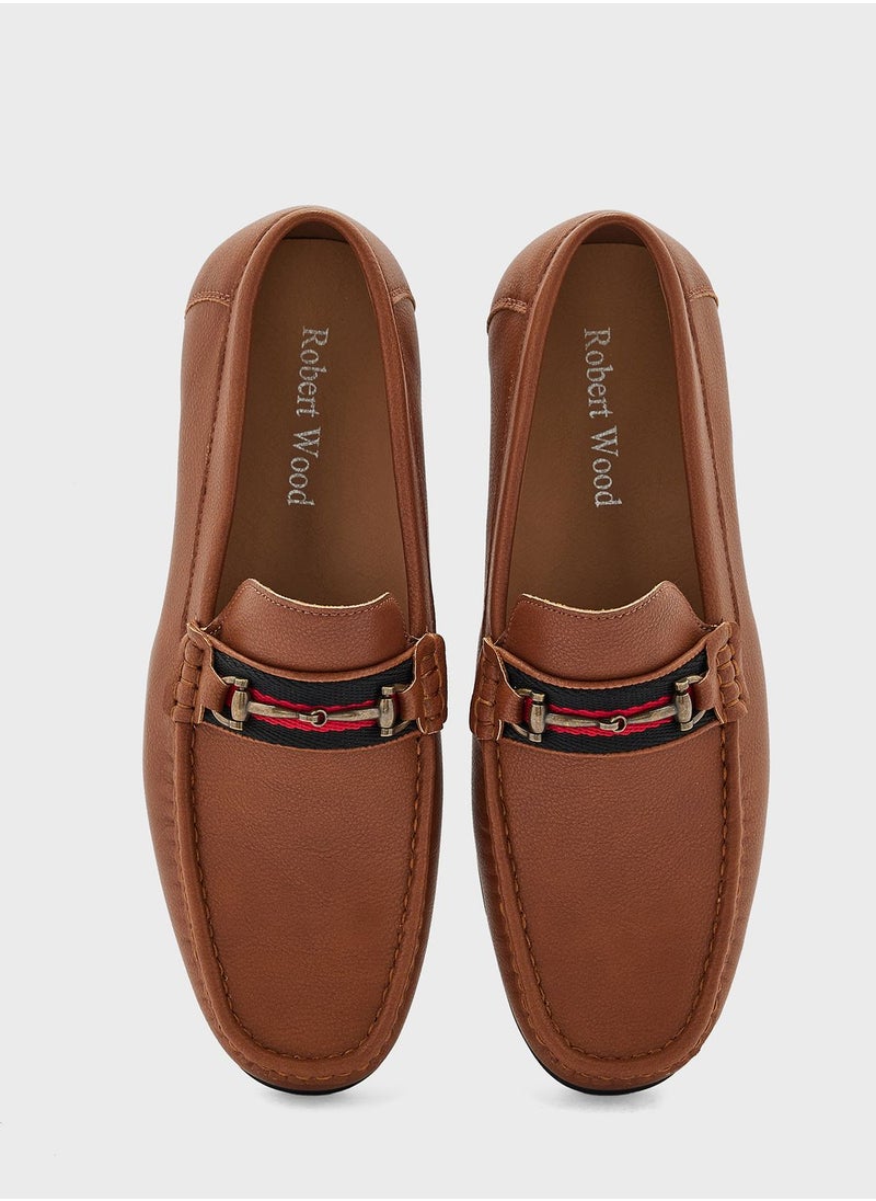 Robert Wood - Formal Metal Trim Detail  Loafers - Image 1