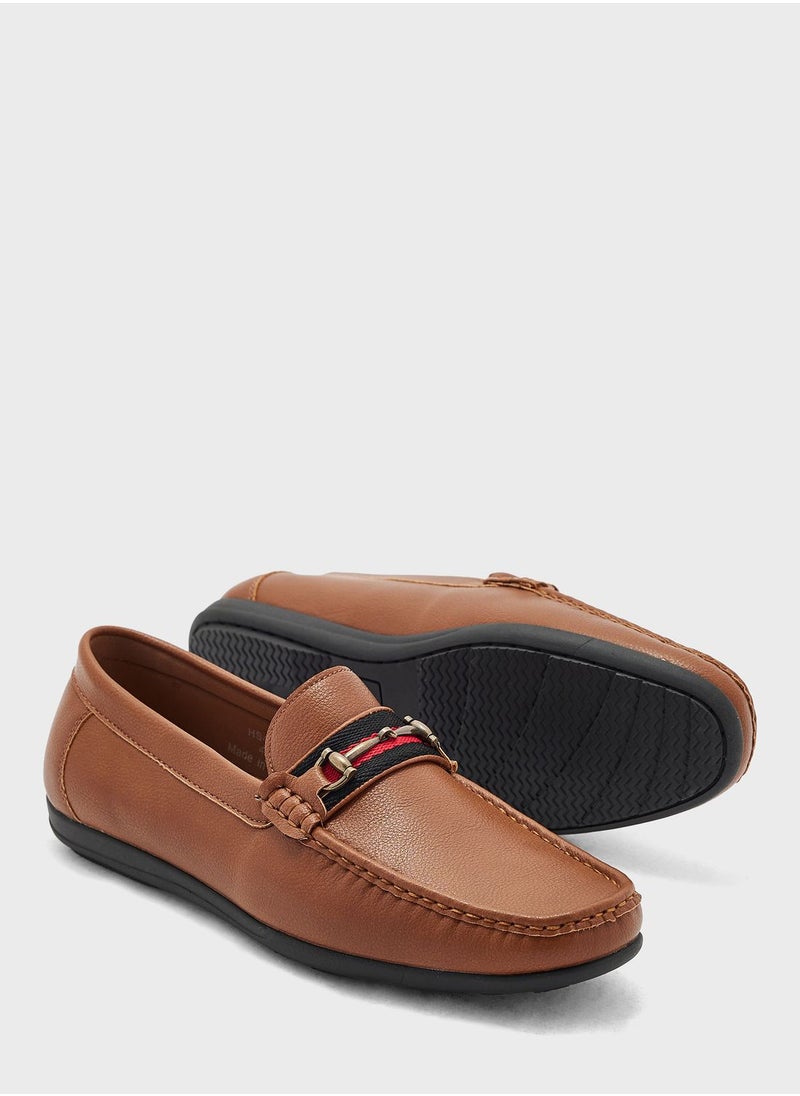 Robert Wood - Formal Metal Trim Detail  Loafers - Image 1