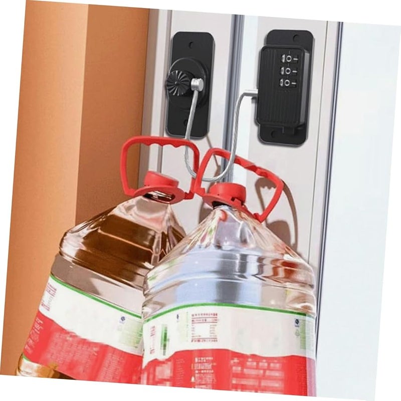 Kisangel 2 Pack Refrigerator Locks Adhesive Safety Locks For Freezer Cabinet Drawer - Image 3