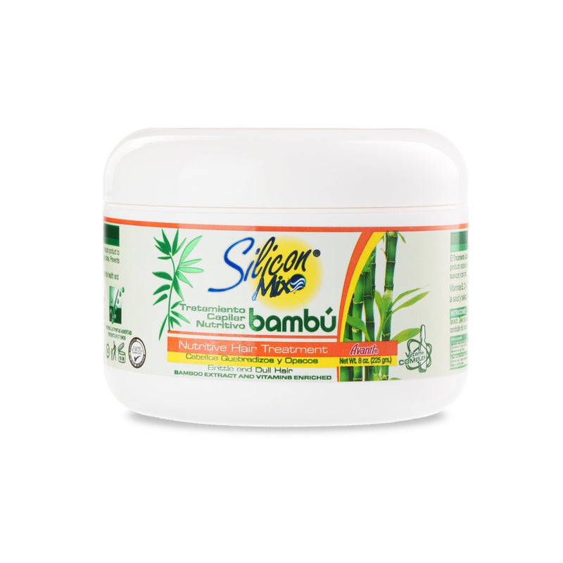 Silicon Mix Bamboo Nourishing Hair Treatment 8 ounces â€“ Deep Conditioning Mask for Strong, Hydrated, and Revitalized Hair, Restores Shine, Softness, and Improves Elasticity - Image 1
