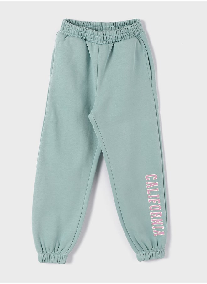 LC WAIKIKI Elastic Waist Printed Girl Jogger Sweatpants  - Image 1