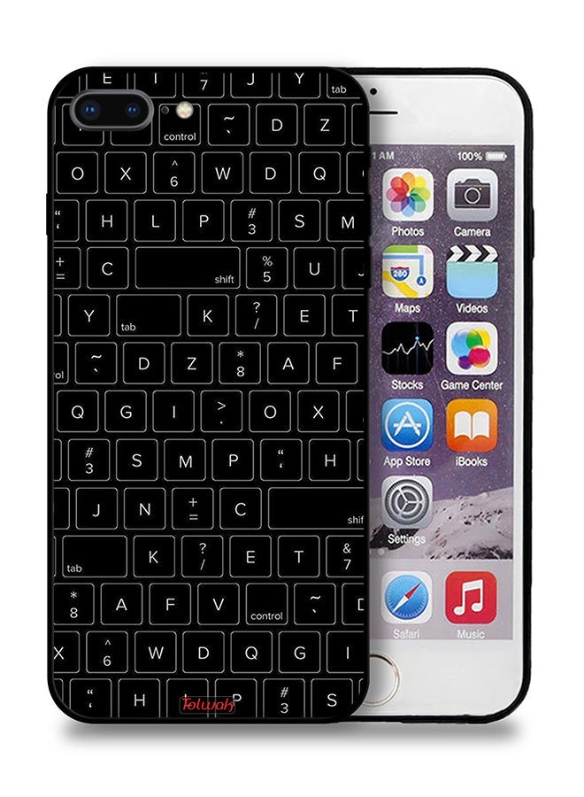 Tolwak Apple iPhone 8 Plus Protective Case Random Keyboard Keys Pattern - Image 1