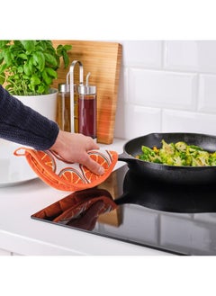Zaboon Pot Holder, Patterned/Orange  - Image 2