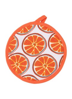 Zaboon Pot Holder, Patterned/Orange  - Image 1