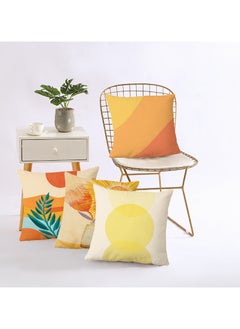 FASHION HOME Set of 4 Cushion Covers Decorative Throw Pillow cases for Living Room Garden Outdoor Décor  - Image 4
