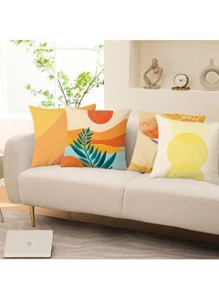 FASHION HOME Set of 4 Cushion Covers Decorative Throw Pillow cases for Living Room Garden Outdoor Décor  - Image 2