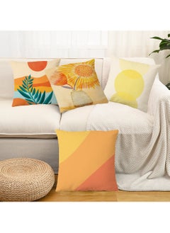 FASHION HOME Set of 4 Cushion Covers Decorative Throw Pillow cases for Living Room Garden Outdoor Décor  - Image 3
