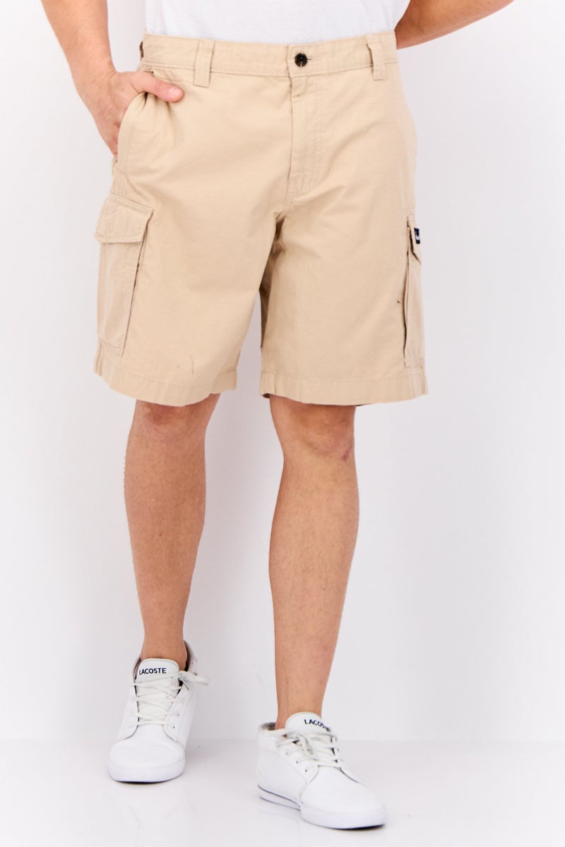 Penfield Men Brand Logo Cargo Shorts, Tan - Image 1